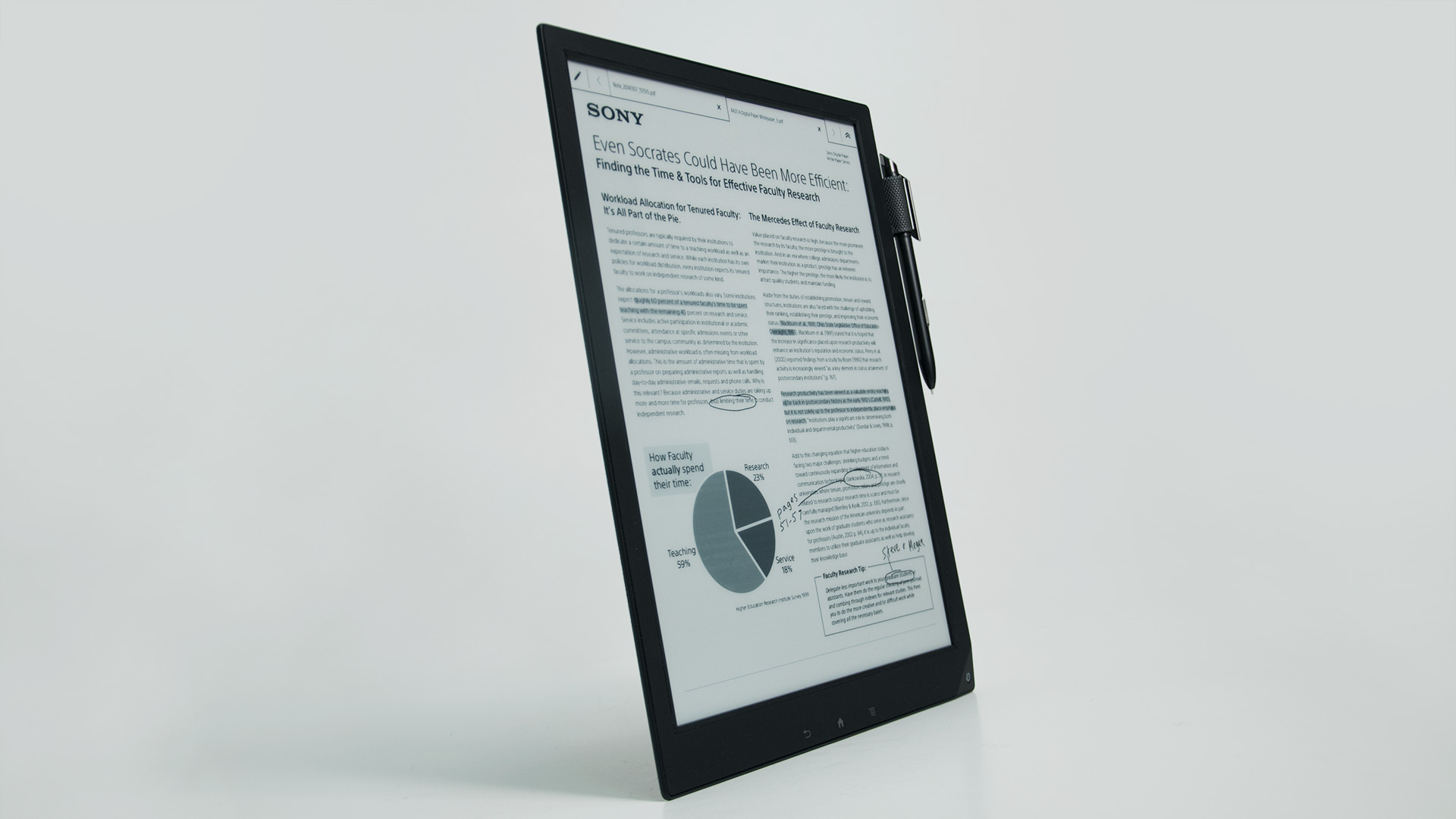 Sony unveils new Digital Paper office-based tablet